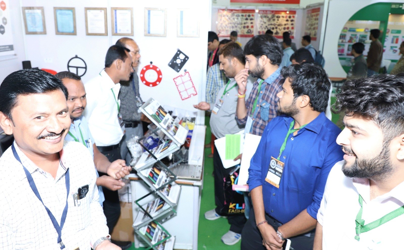 Professional visitors at the expo.